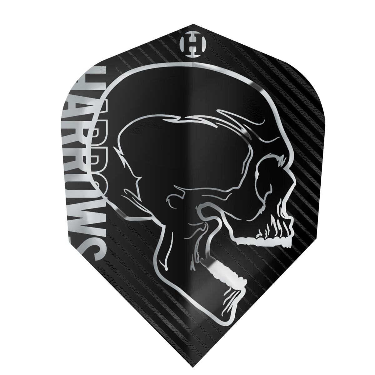 Harrows Rage Standard No6 Dart Flights main product image showing the flight design and product contents