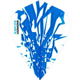 Harrows Rapide Kite Aqua on White Dart Flights main image on a white background.