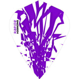 Harrows Rapide Kite Purple on White Dart Flights main image on a white background.