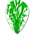 Harrows Rapide Pear Green on White Dart Flights main image on a white background.