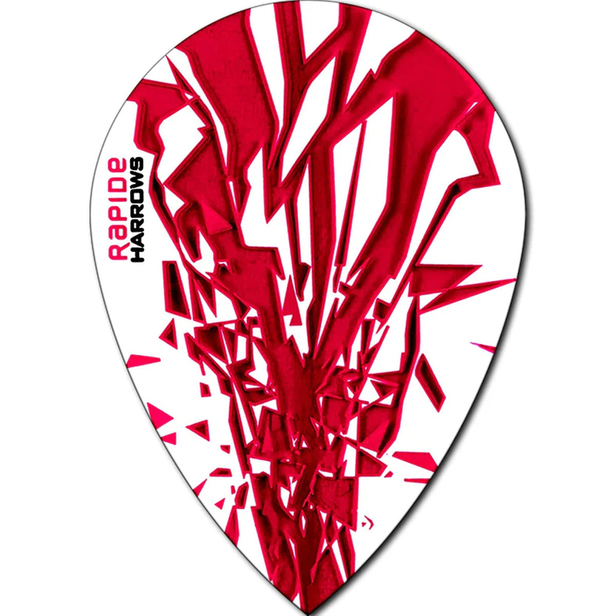Harrows Rapide Pear Pink on White Dart Flights main image on a white background.