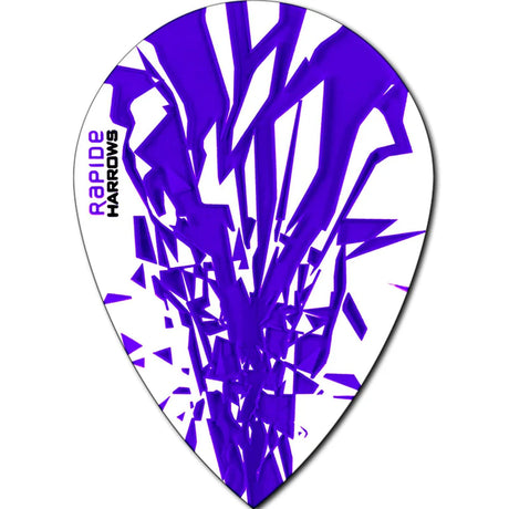 Harrows Rapide Pear Purple on White Dart Flights main image on a white background.