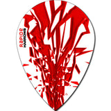 Harrows Rapide Pear Red on White Dart Flights main image on a white background.
