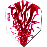 Harrows Rapide Pink on White Dart Flights main image on a white background.