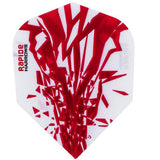 Harrows Rapide Red on White Dart Flights main image on a white background.