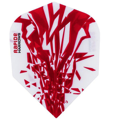 Harrows Rapide Red on White Dart Flights main image on a white background.