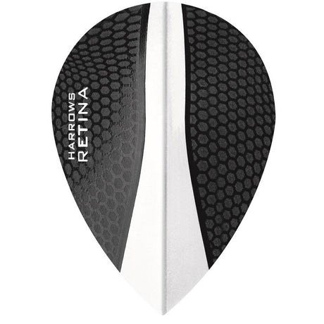 Harrows Retina Pear Clear Dart Flights main product image showing the flight design and product contents