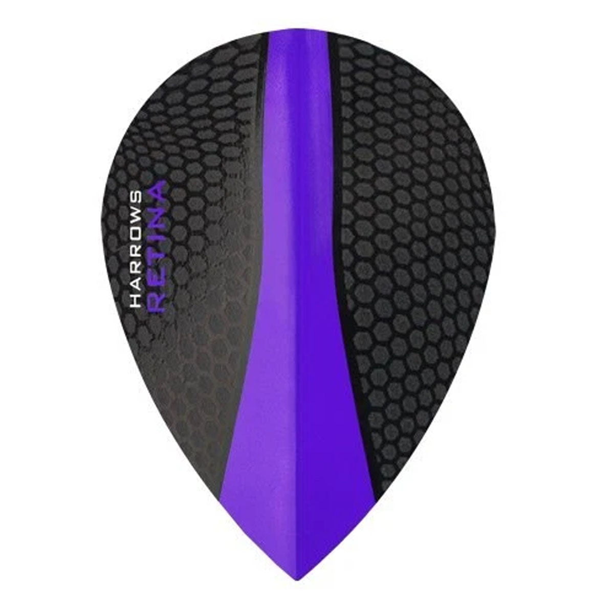 Harrows Retina Pear Purple Dart Flights main product image showing the flight design and product contents