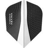 Harrows Retina Standard Clear Dart Flights main product image showing the flight design and product contents