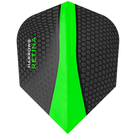 Harrows Retina Standard Green Dart Flights main image on a white background.