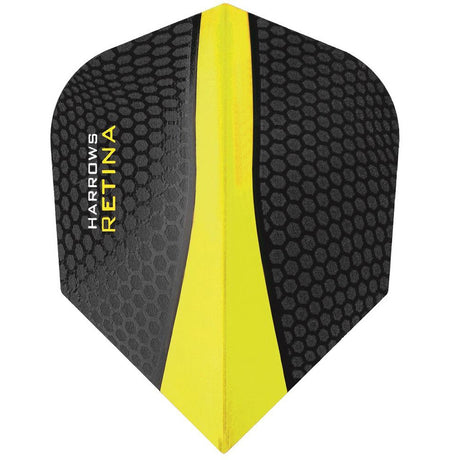 Harrows Retina Standard Yellow Dart Flights main image on a white background.