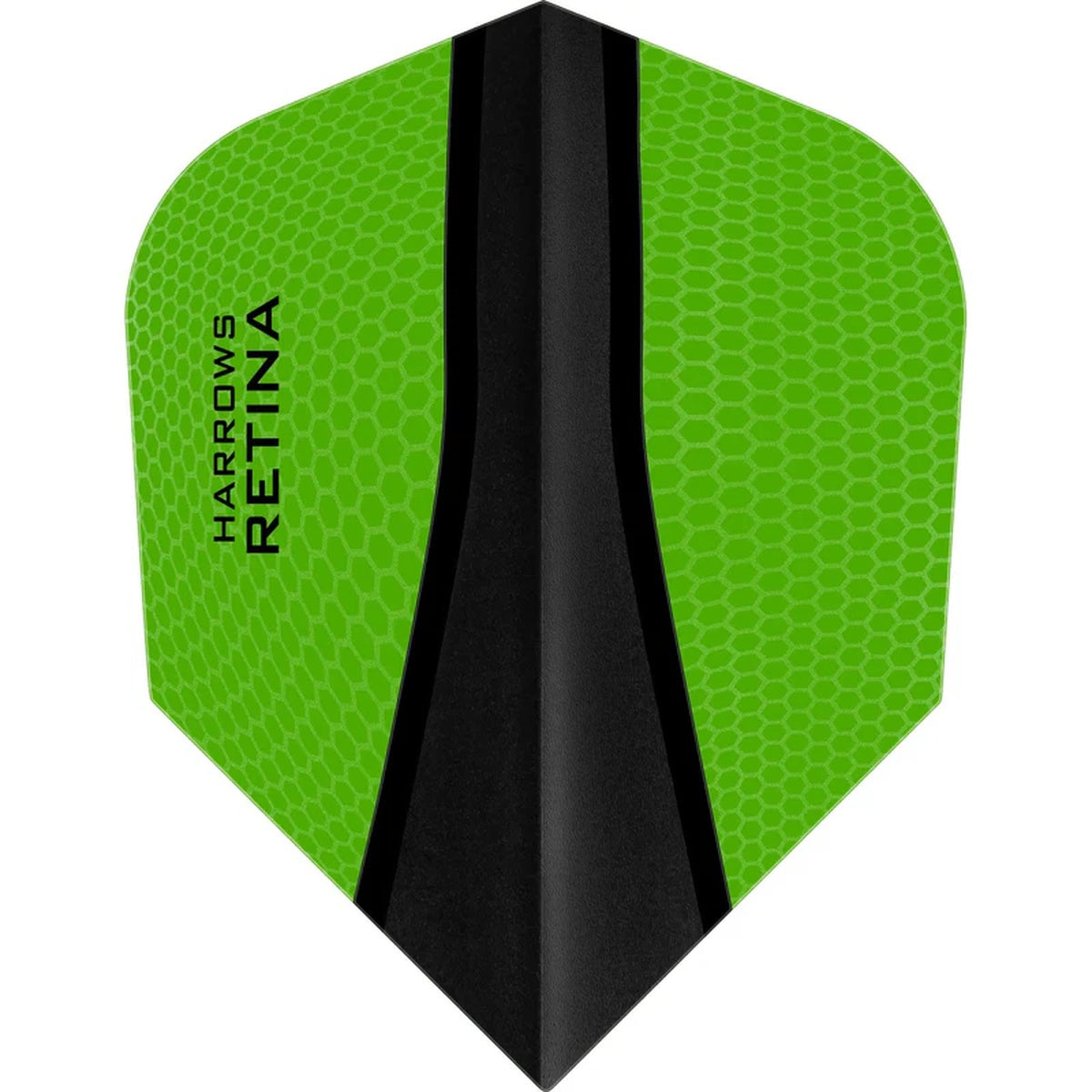 Harrows Retina X Standard Green Dart Flights main image on a white background.