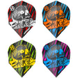 Harrows Savage Standard No6 Dart Flights main product image showing the flight design and product contents