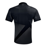 Harrows Shard Black Dart Shirt rear view image showing the back design and shirt styling