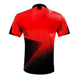 Harrows Shard Red Dart Shirt rear view image showing the back design and shirt styling