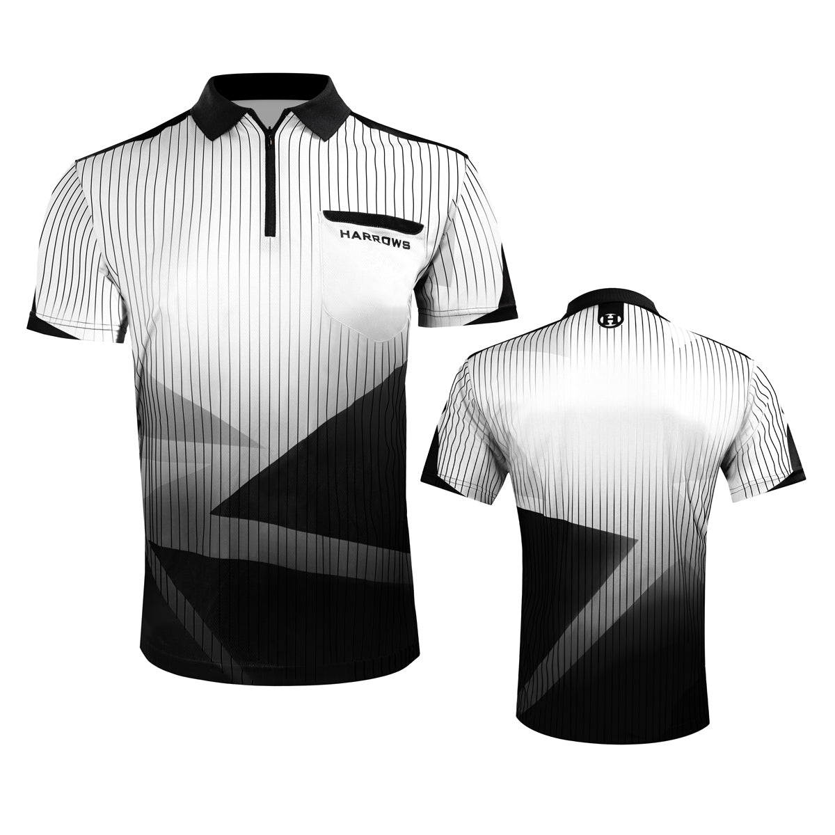 Harrows Shard White Dart Shirt main product image showing the official shirt design and branding