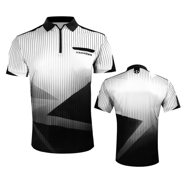 Harrows Shard White Dart Shirt main product image showing the official shirt design and branding