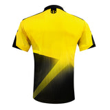 Harrows Shard Yellow Dart Shirt rear view image showing the back design and shirt styling