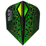 Harrows Silika Colourshift Green Dart Flights main image on a white background.