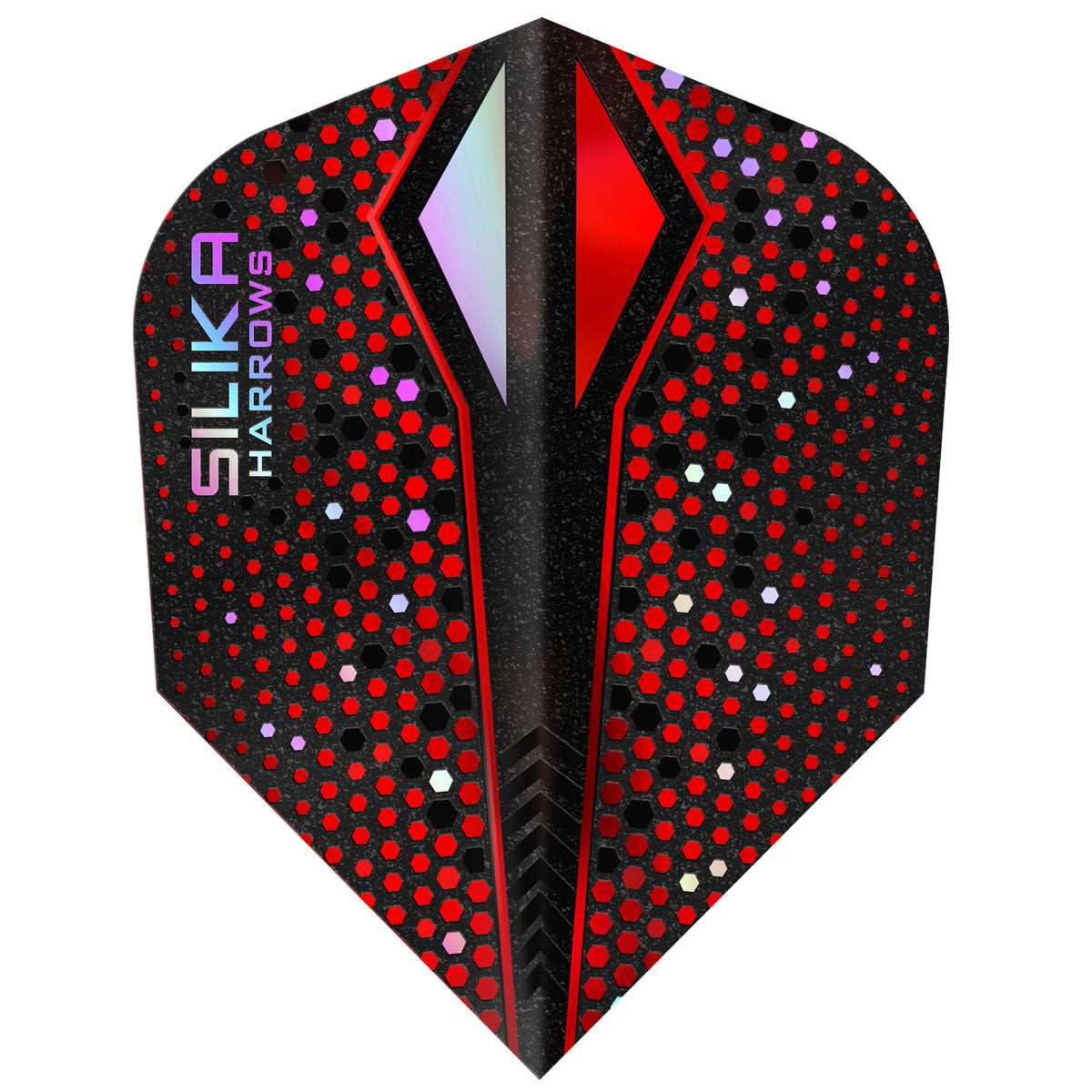 Harrows Silika Colourshift Red Dart Flights main image on a white background.