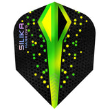 Harrows Silika Colourshift Standard No6 Green Dart Flights main image on a white background.