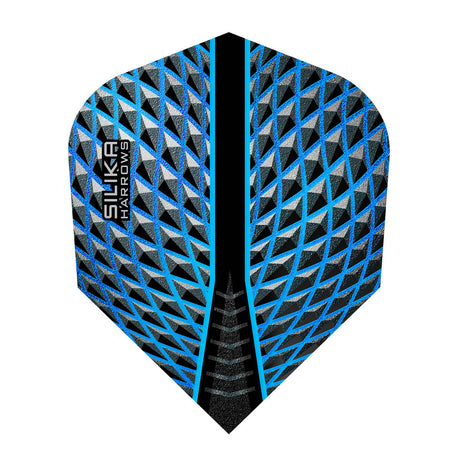 Silika No6 Standard Aqua Dart Flights by Harrows main product image on a white background.