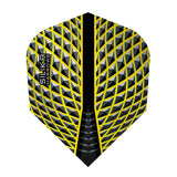 Silika No6 Standard Yellow Dart Flights by Harrows main product image on a white background.