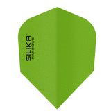 Harrows Silika Solid Standard No6 Green Dart Flights main image on a white background.