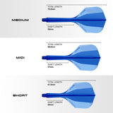 Harrows Solo No6 Integrated Flights and Shafts dimensions image showing flight shape, shaft length, and size specifications.