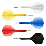 Harrows Solo No6 Integrated Flights and Shafts image showing the system colour variants