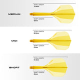 Harrows Solo No6 Integrated Flights and Shafts dimensions image showing flight shape, shaft length, and size specifications.