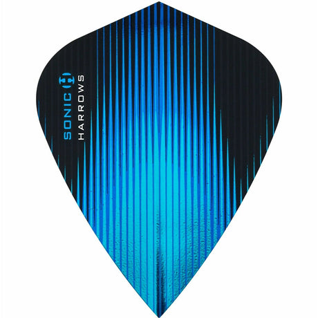 Harrows Sonic Kite Aqua Dart Flights main product image showing the flight design and product contents