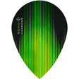 Harrows Sonic Pear Green Dart Flights main product image showing the flight design and product contents