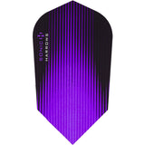 Harrows Sonic Slim Purple Dart Flights main product image showing the flight design and product contents