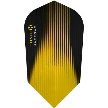 Harrows Sonic Slim Yellow Dart Flights main image on a white background.