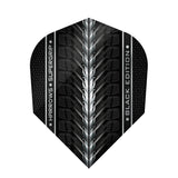 Harrows Supergrip Black Edition Standard Dart Flights main product image showing the dart flights and product contents