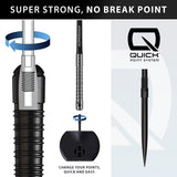 Graphic highlighting the Quick Point system and its key features
