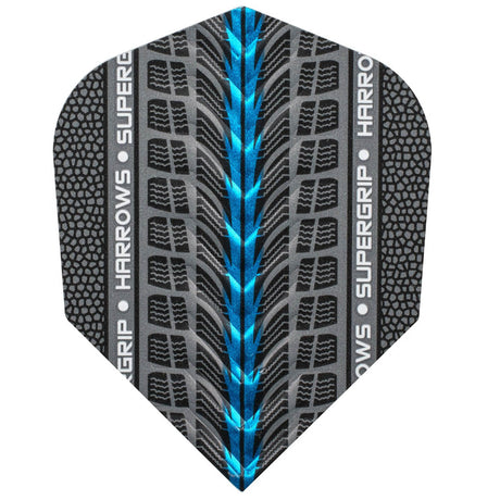 Harrows Supergrip Blue Dart Flights main image on a white background.
