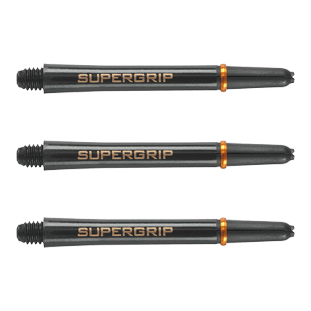 Harrows Supergrip Dart Stems Shafts Black Gold Medium length variant image