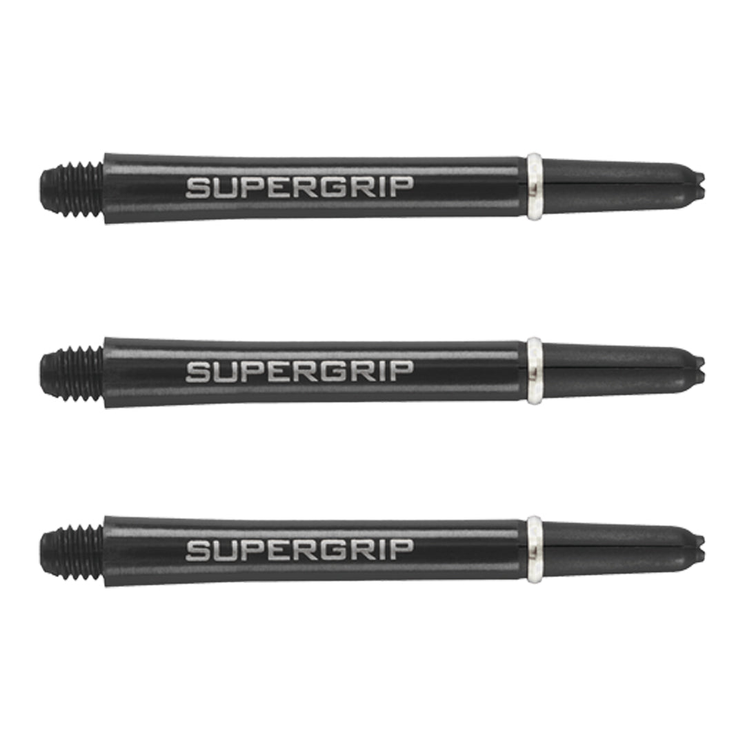 Harrows Supergrip Dart Stems Shafts Black Silver Medium length variant image