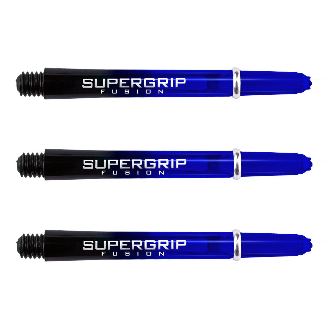 Harrows Supergrip Fusion Dart Stems Shafts Blue Medium length variant image