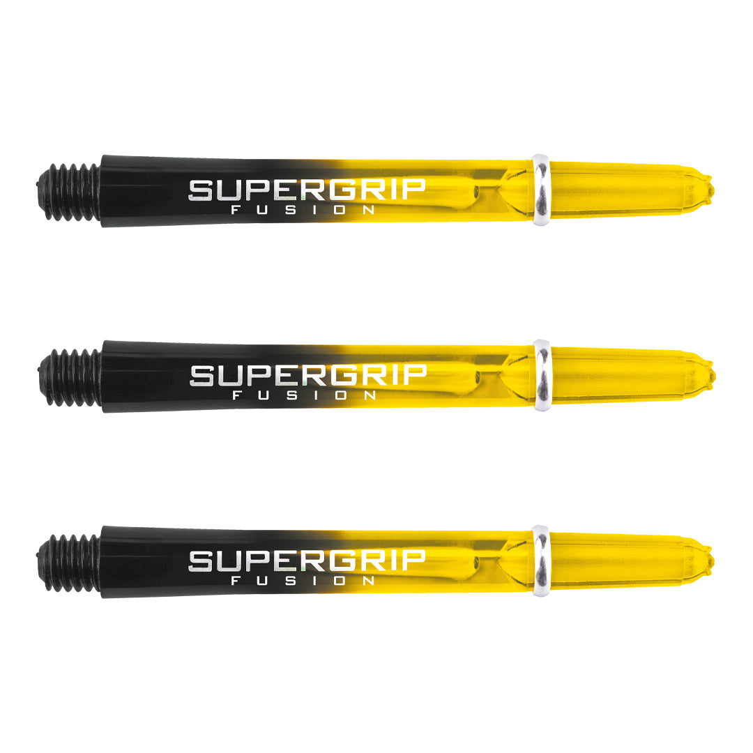 Harrows Supergrip Fusion Dart Stems Shafts Yellow Medium length variant image