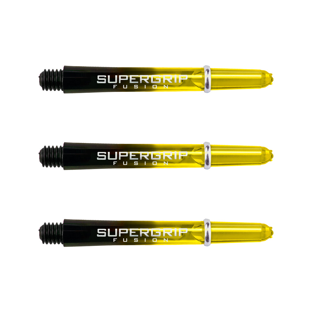 Harrows Supergrip Fusion Dart Stems Shafts Yellow Midi length variant image