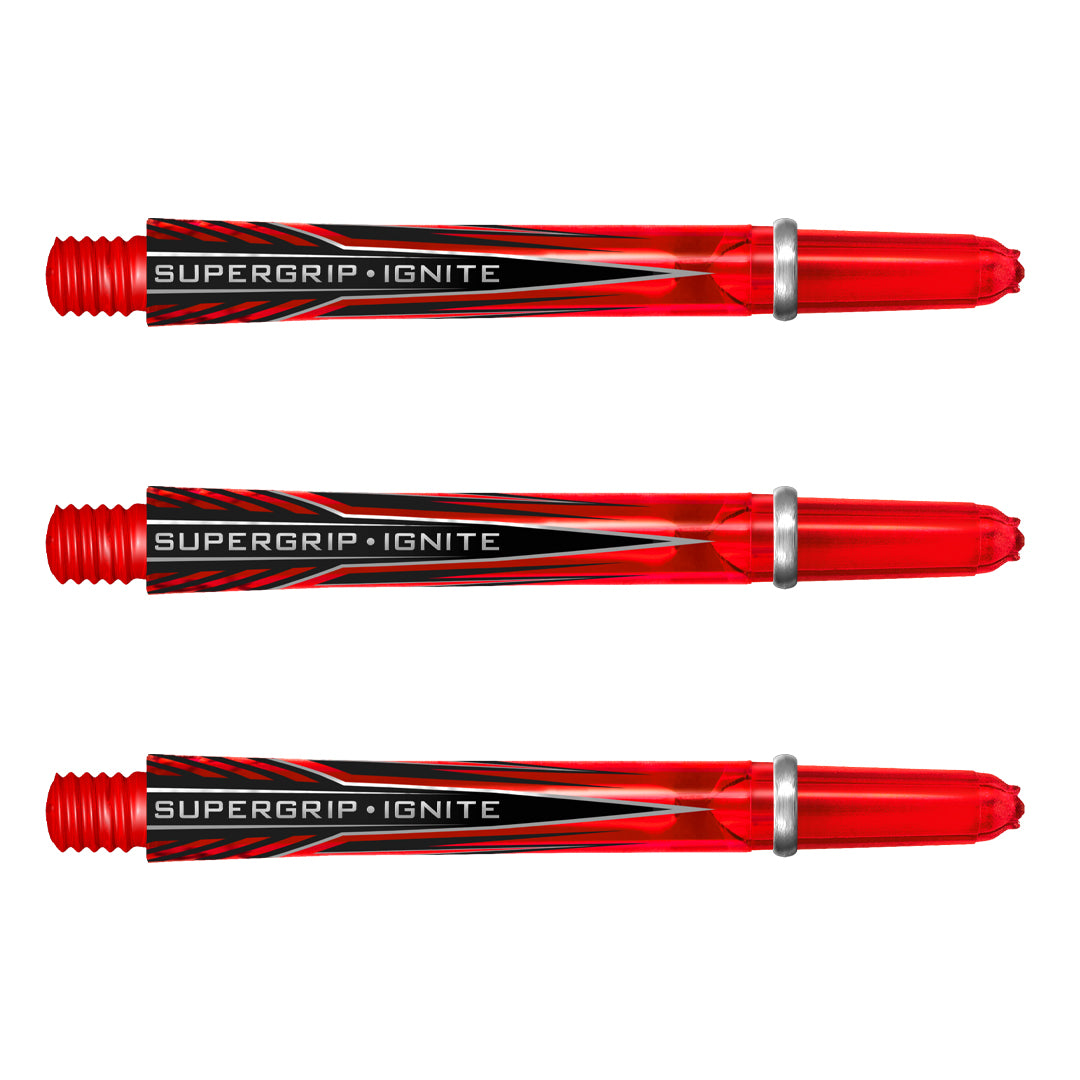 Harrows Supergrip Ignite Dart Stems Shafts Red Medium length variant image
