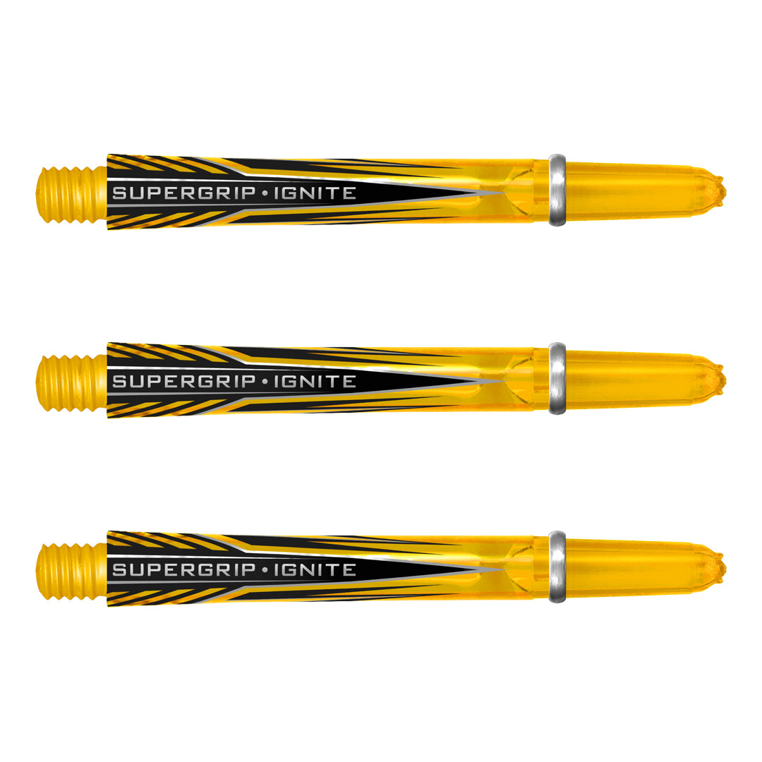 Harrows Supergrip Ignite Dart Stems Shafts Yellow Medium length variant image
