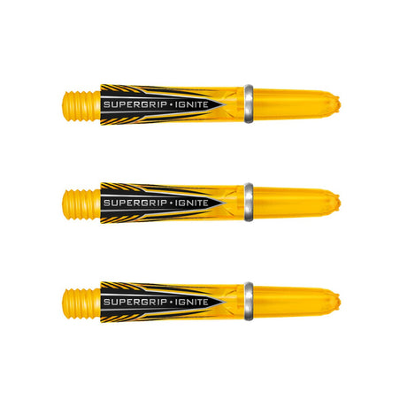 Harrows Supergrip Ignite Dart Stems Shafts Yellow Short length variant image