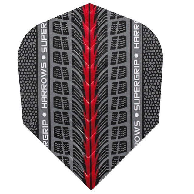 Harrows Supergrip Red Dart Flights main image on a white background.