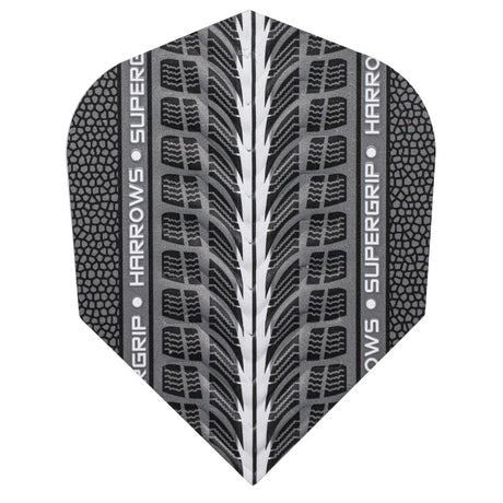 Harrows Supergrip Silver Dart Flights main image on a white background.