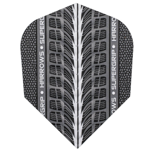 Harrows Supergrip Silver Dart Flights main image on a white background.
