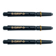Harrows Supergrip Spin Dart Stems Shafts Black Gold Medium length variant image